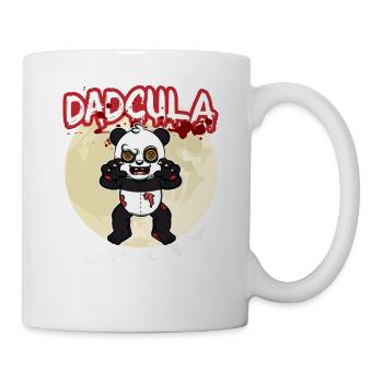 Dadcula Dracula Vampire Papa Drôle Fête d’Halloween - Mug blanc - blanc - Droite