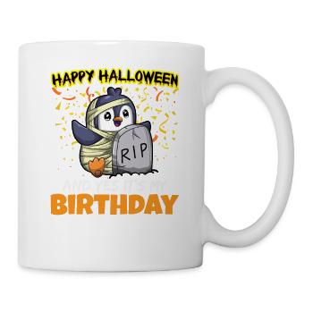 Effrayant Joyeux Halloween et oui c’est mon anniversaire - Mug blanc - blanc - Droite