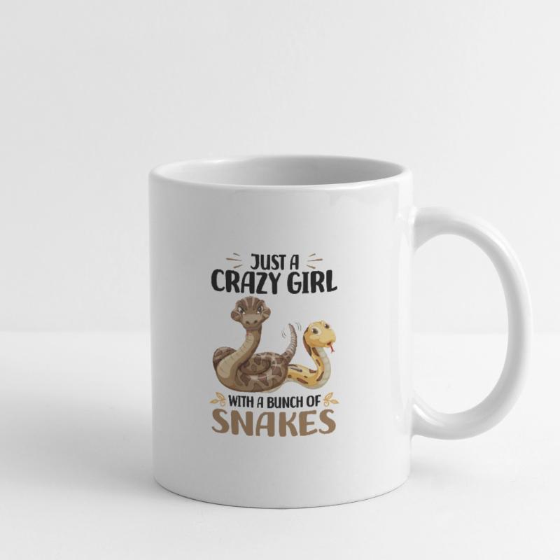 King Python Lover Snakes Pet Gift Mug blanc