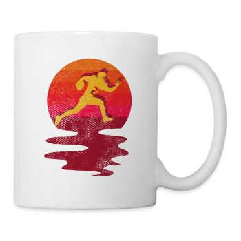 Retro Vintage American Football Sport - Tasse - Weiß - Rechts