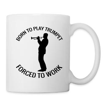 Trumpet music funny musicians saying instrument - Mug - white - Right