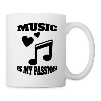 Musizieren Musik Music Spruch Musiker Musiklehrer - Tasse - Weiß - Rechts