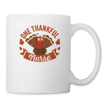 Une infirmière reconnaissante drôle de Dinde - Mug blanc - blanc - Droite