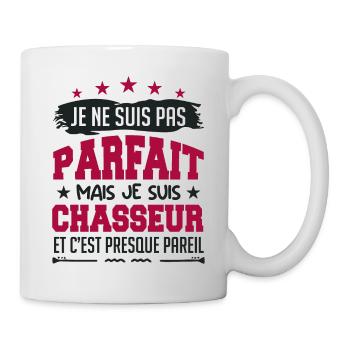 Parfait Chasseur | chasseur | chasse - Mug blanc - blanc - Droite