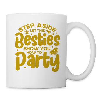 Besties Trip Urlaubsreise Urlaub Geschenk - Tasse - Weiß - Rechts