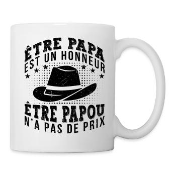 Être Papou N'a Pas De Sans Prix - Mug blanc - blanc - Droite