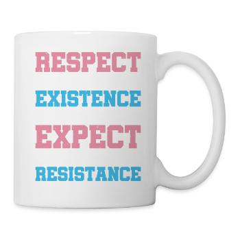 Respectez mon existence ou attendez-vous à ma résistance 12 - Mug blanc - blanc - Droite