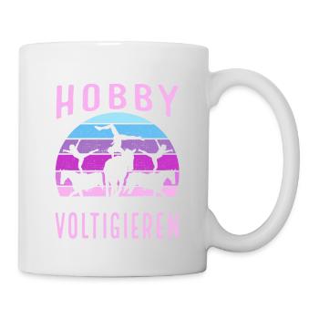 Voltigieren Voltigiererin Pferdesport Geschenk - Tasse - Weiß - Rechts
