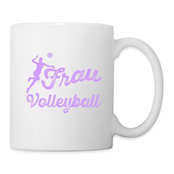 Volleyball Volleyballspieler Geschenk - Tasse - Weiß - Rechts