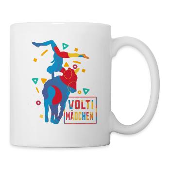 Voltigieren Voltigiererin Pferdesport Geschenk - Tasse - Weiß - Rechts