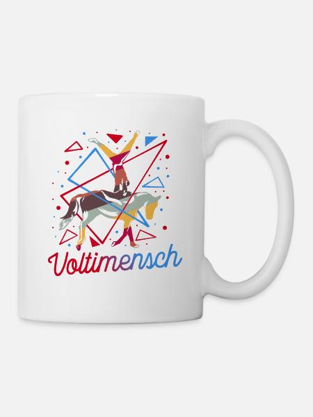 Voltigieren Voltigiererin Pferdesport Geschenk - Tasse - Weiß