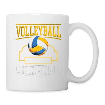 Volleyball ist meine Leidenschaft Geschenk - Tasse - Weiß - Rechts