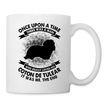 Une fois - Coton De Tuléar - Mug blanc - blanc - Droite