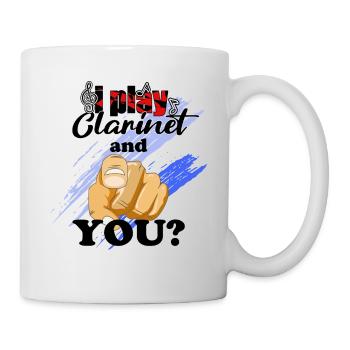 Clarinet i play Clarinet Cool - Tasse - Weiß - Rechts