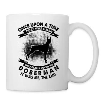 Es War Einmal - Dobermann - Tasse - Weiß - Rechts