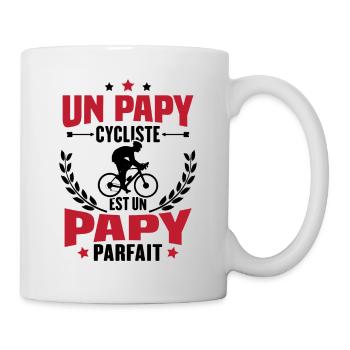 Un papy cycliste est un papy parfait Cadeau - Mug blanc - blanc - Droite