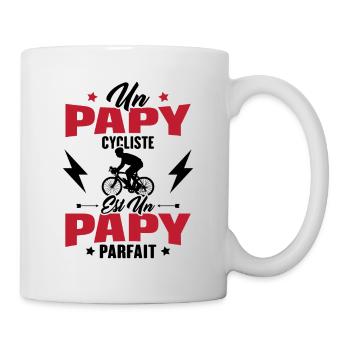 Un papy cycliste est un papy parfait Cadeau - Mug blanc - blanc - Droite