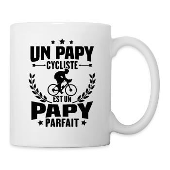 Un papy cycliste est un papy parfait Cadeau - Mug blanc - blanc - Droite