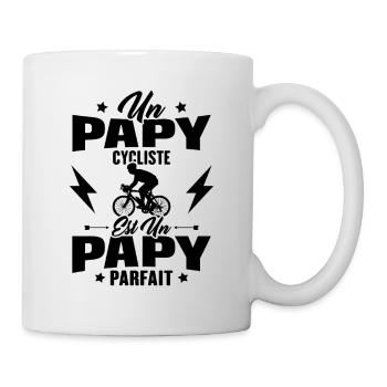 Un papy cycliste est un papy parfait Cadeau - Mug blanc - blanc - Droite