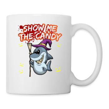 Montrez-moi le truc ou la friandise du costume d’Halloween - Mug blanc - blanc - Droite