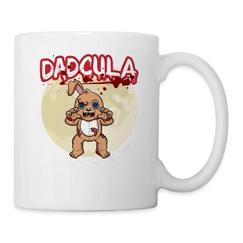 Dadcula Dracula Vampire Papa Drôle Fête d’Halloween - Mug blanc - blanc - Droite