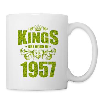 kings are born 1957 - Tasse - Weiß - Rechts