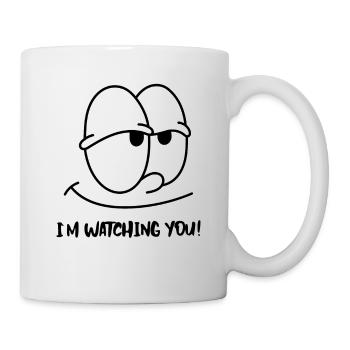 Eyes watching you - Tasse - Weiß - Rechts