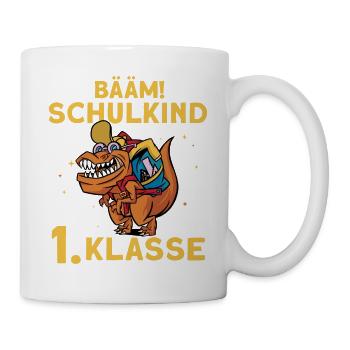 Schulkind 1. Klasse - Tasse - Weiß - Rechts