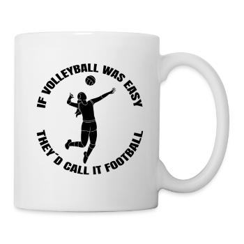 Volleyball Gift Beach Volleyball Volleyball Player - Mug - white - Right