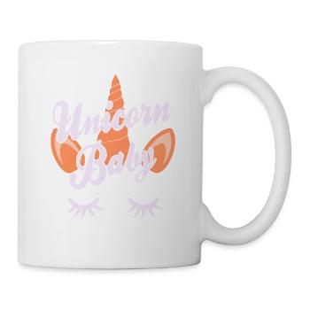 Unicorn Baby Cute Awesome Designs T-Shirt Present - Tasse - Weiß - Rechts