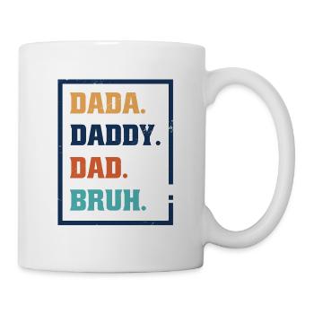 Evolution of a Father - Father Papa Dad Papi Bruh - Mug - white - Right