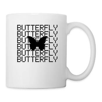 Papillon - Mug blanc - blanc - Droite