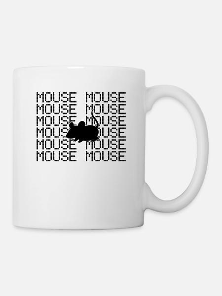 Maus - Tasse - Weiß