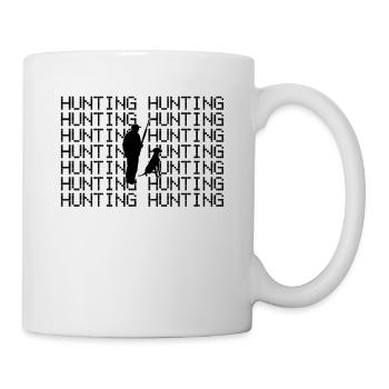 Jäger jagen - Tasse - Weiß - Rechts