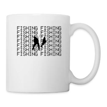 Angeln - Tasse - Weiß - Rechts