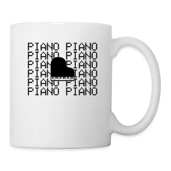Piano - Mug blanc - blanc - Droite