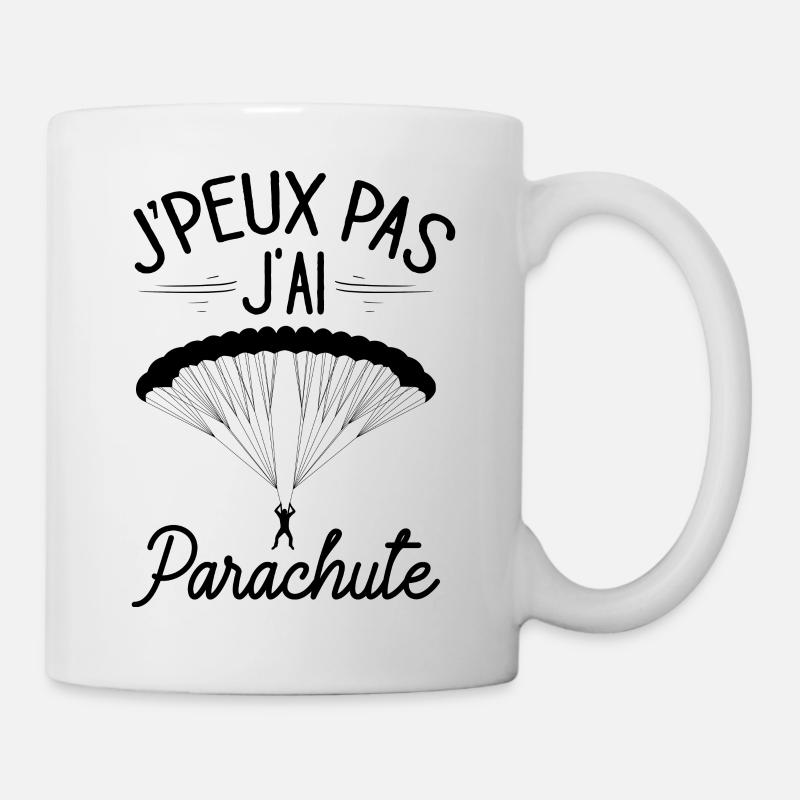 J'Peux Pas J'ai Parachute Idée Cadeau Parachutiste - Mug blanc - blanc