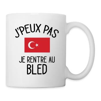 J'Peux Pas Turquie Humour Idée Cadeau Turc - Mug blanc - blanc - Droite