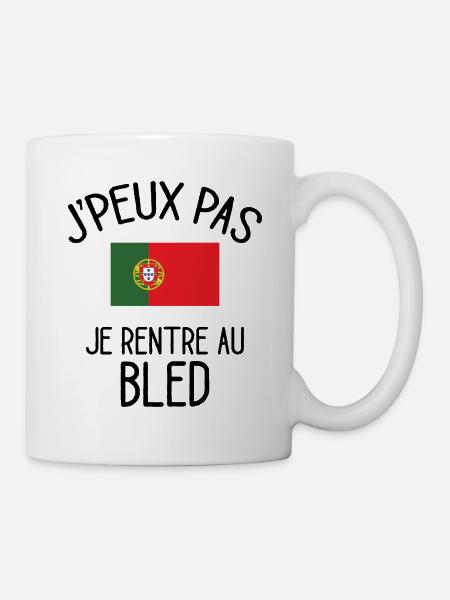 J'Peux Pas Portugal Humour Idée Cadeau Portugais - Mug blanc - blanc