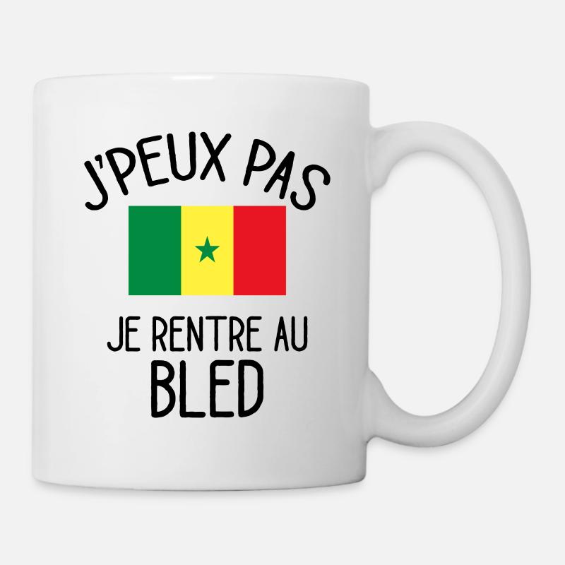 J'Peux Pas Sénégal Humour Idée Cadeau Sénégalais - Mug blanc - blanc