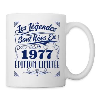 1977 les légendes sont nées en 1977 | vintage - Mug blanc - blanc - Droite