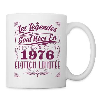 1976 les légendes sont nées en 1976 | vintage - Mug blanc - blanc - Droite