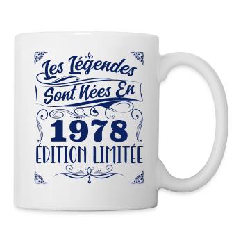 1978 les légendes sont nées en 1978 | vintage - Mug blanc - blanc - Droite