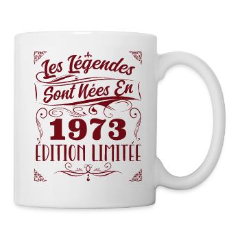 1973 les légendes sont nées en 1973 | vintage !! - Mug blanc - blanc - Droite