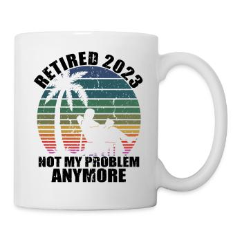Retired 2023 Retirement Gift For Men & Women Funny - Mug - white - Right