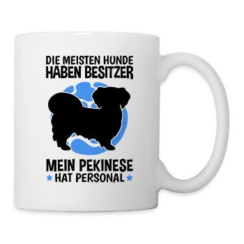 Mein Pekinese hat Personal Peking-Palasthund - Tasse - Weiß - Rechts