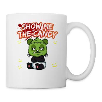 Montrez-moi le truc ou la friandise du costume d’Halloween - Mug blanc - blanc - Droite