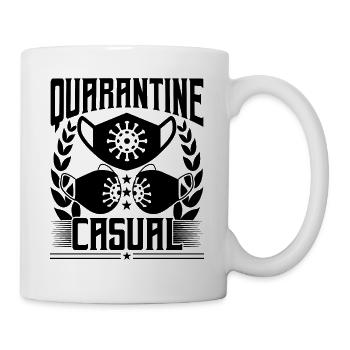 Quarantine Casual Work At Home Remote Work - Tasse - Weiß - Rechts