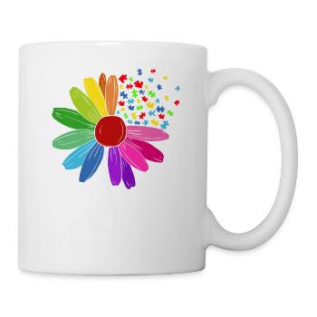 Autismus Kampf Aufklärung Autist Autisten Puzzle - Tasse - Weiß - Rechts