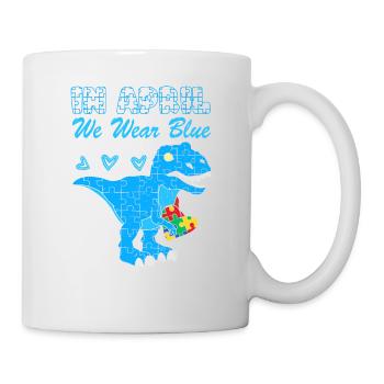 Autismus Kampf Aufklärung Autist Autisten Puzzle - Tasse - Weiß - Rechts